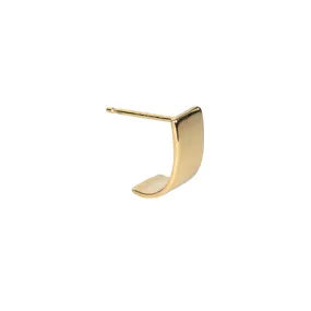 Gold Open Back Hoop Earrings