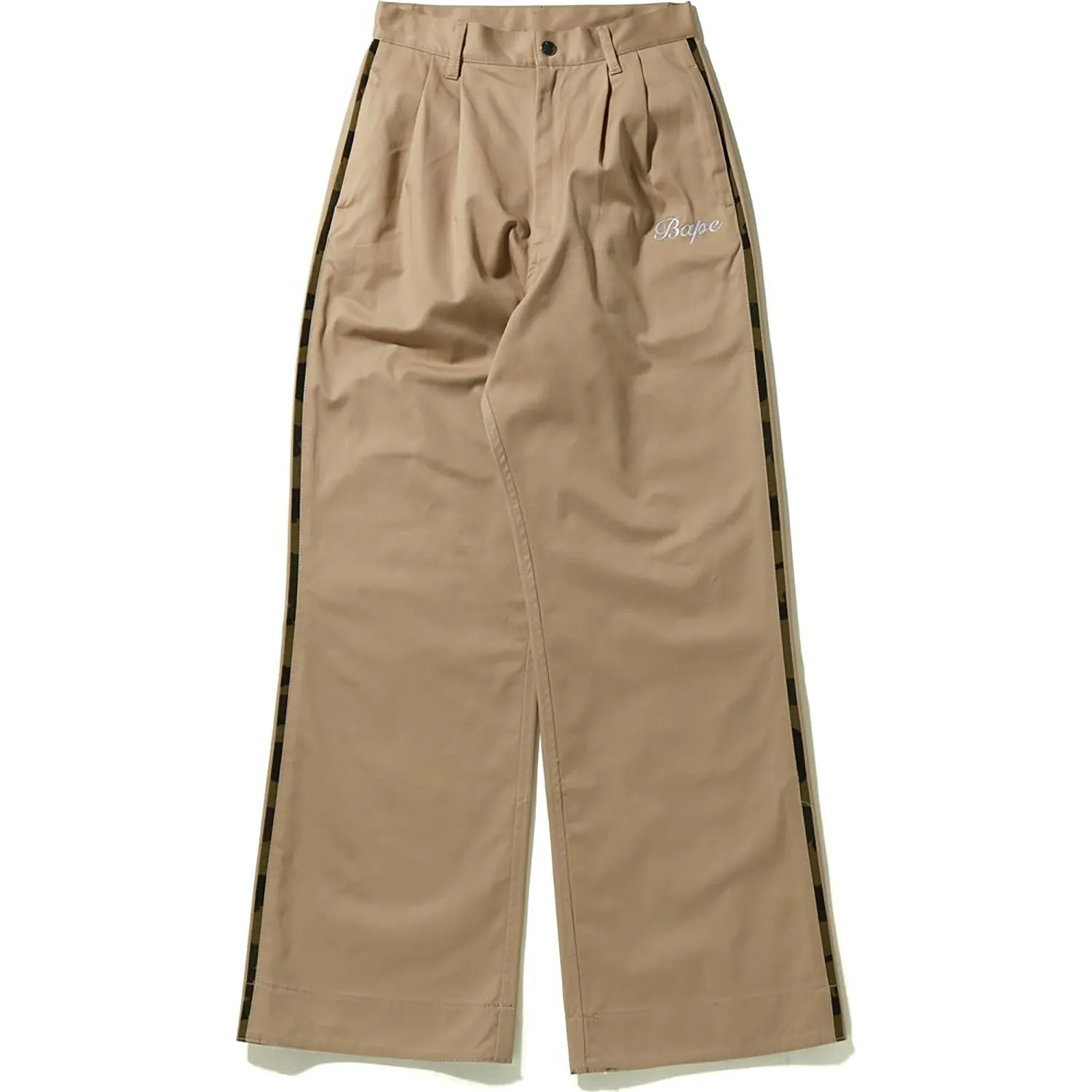 1st Camo Piping 2-Tuck Wide Chino for Women