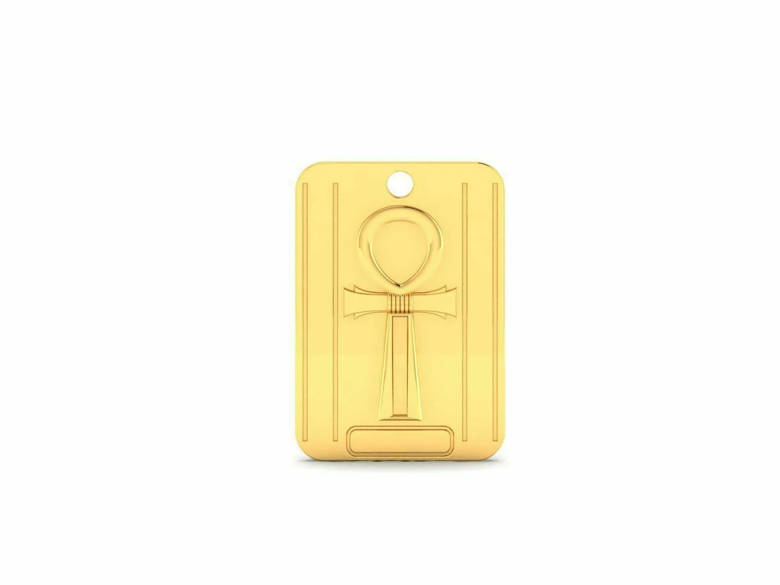 22k Pendant Solid Yellow Gold Ladies Jewelry Elegant Egyptian Symbol Design CGP6