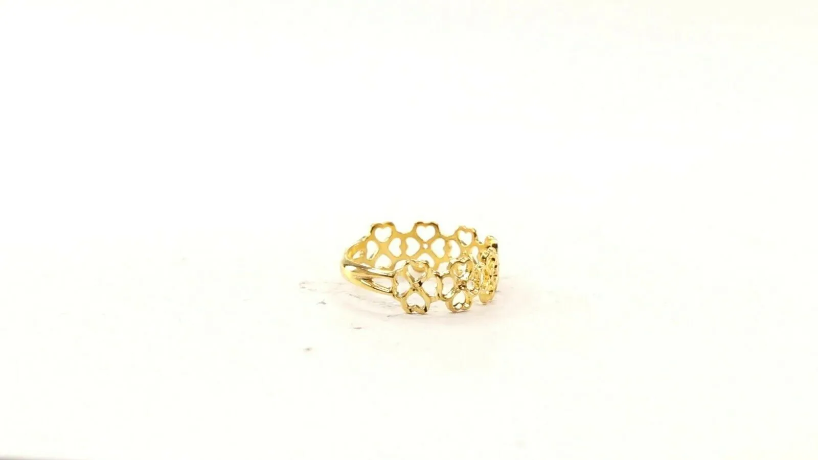 22k RIng Solid Gold Elegant Charm Clover Design Ladies Ring Size R2070 mon