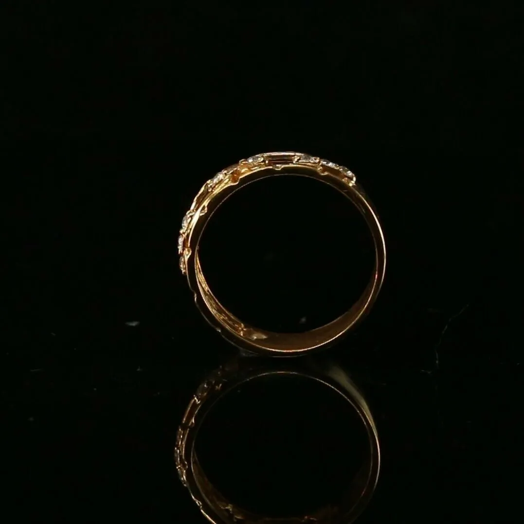 22k Ring Solid Gold ELEGANT Charm Ladies Simple Ring SIZE 7.5 RESIZABLE r2087