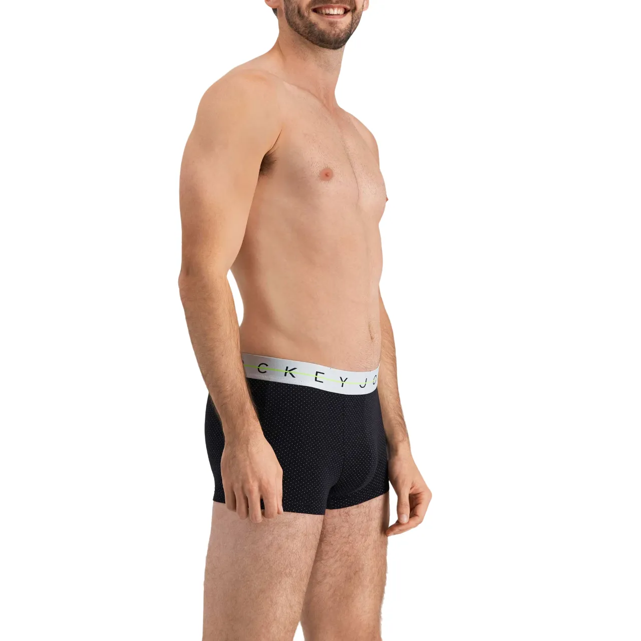 Jockey Men's Cotton NYC Print Trunk Black With White Spots Underwear - Pack of 4