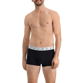 Jockey Men's Cotton NYC Print Trunk Black With White Spots Underwear - Pack of 4