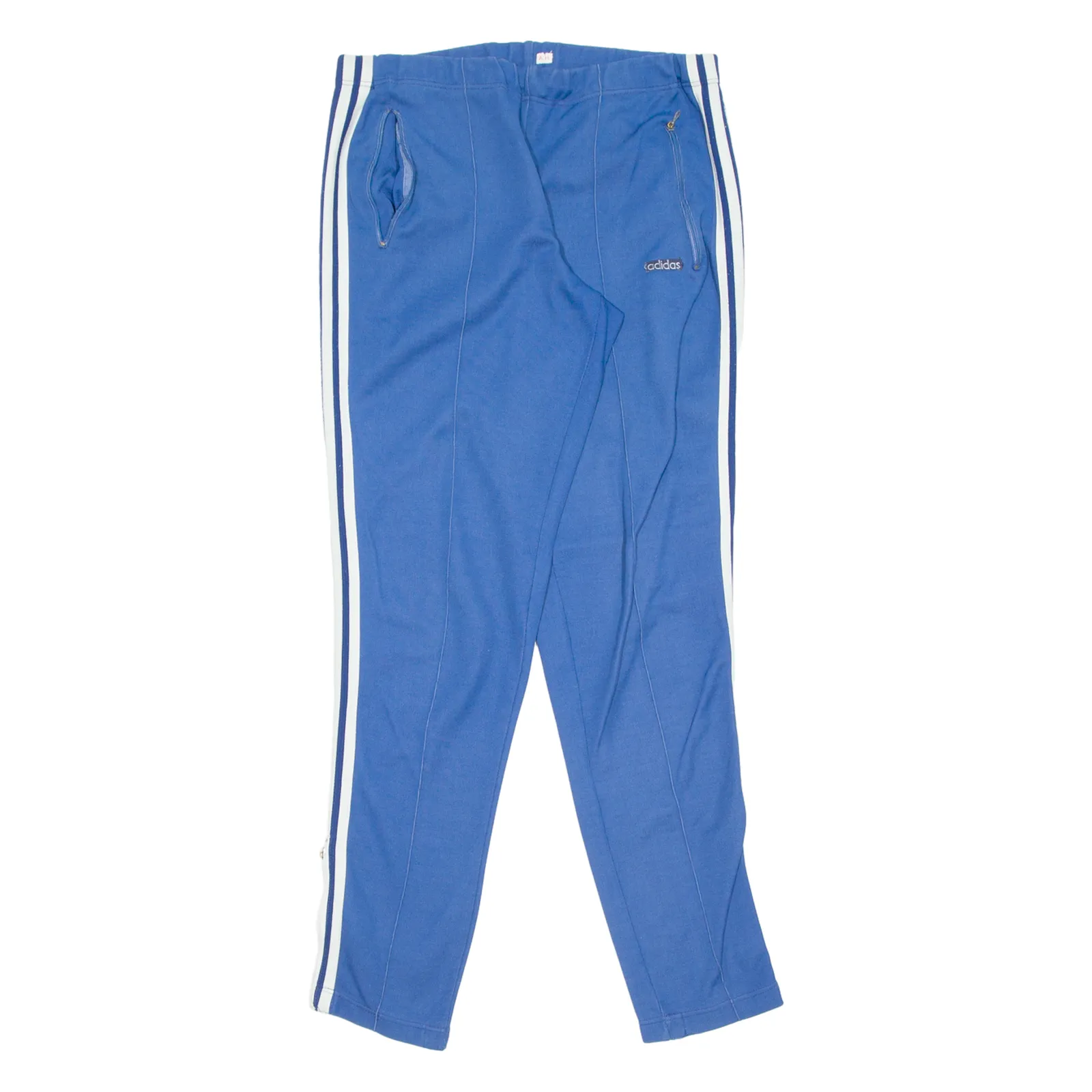 ADIDAS Mens Joggers Blue Straight S W26 L30