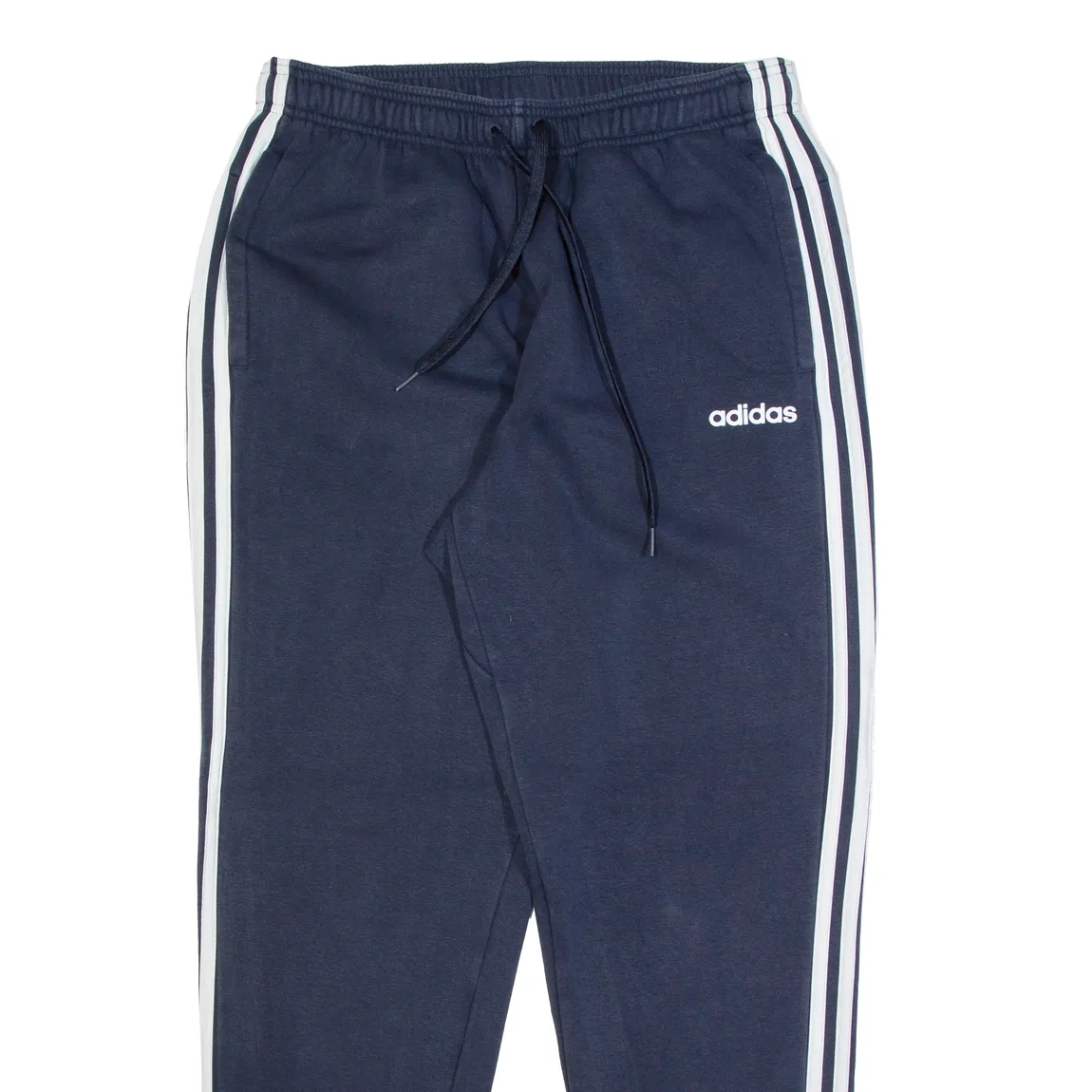 ADIDAS Mens Joggers Blue Tapered L W32 L30