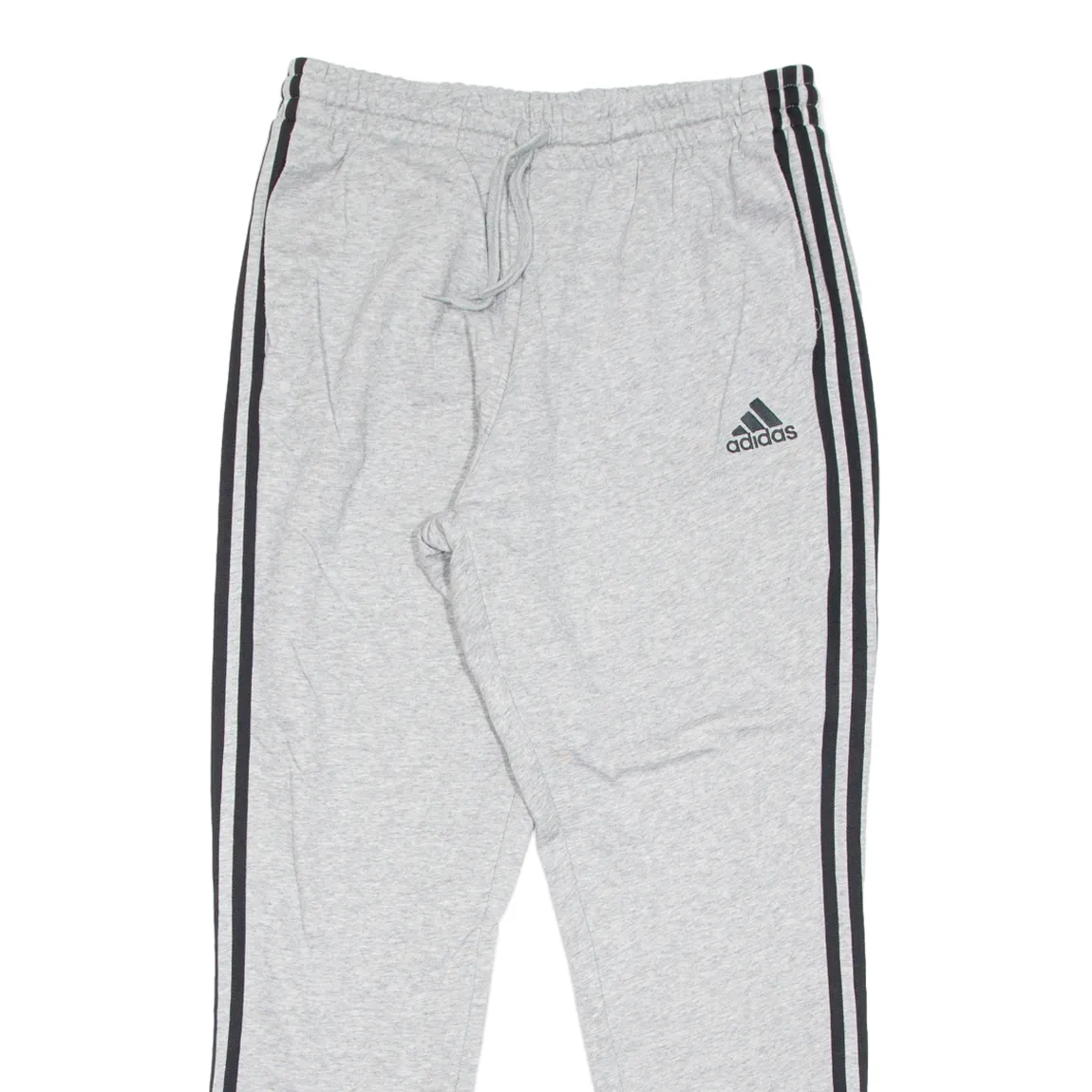 ADIDAS Mens Joggers Grey Tapered L W32 L30