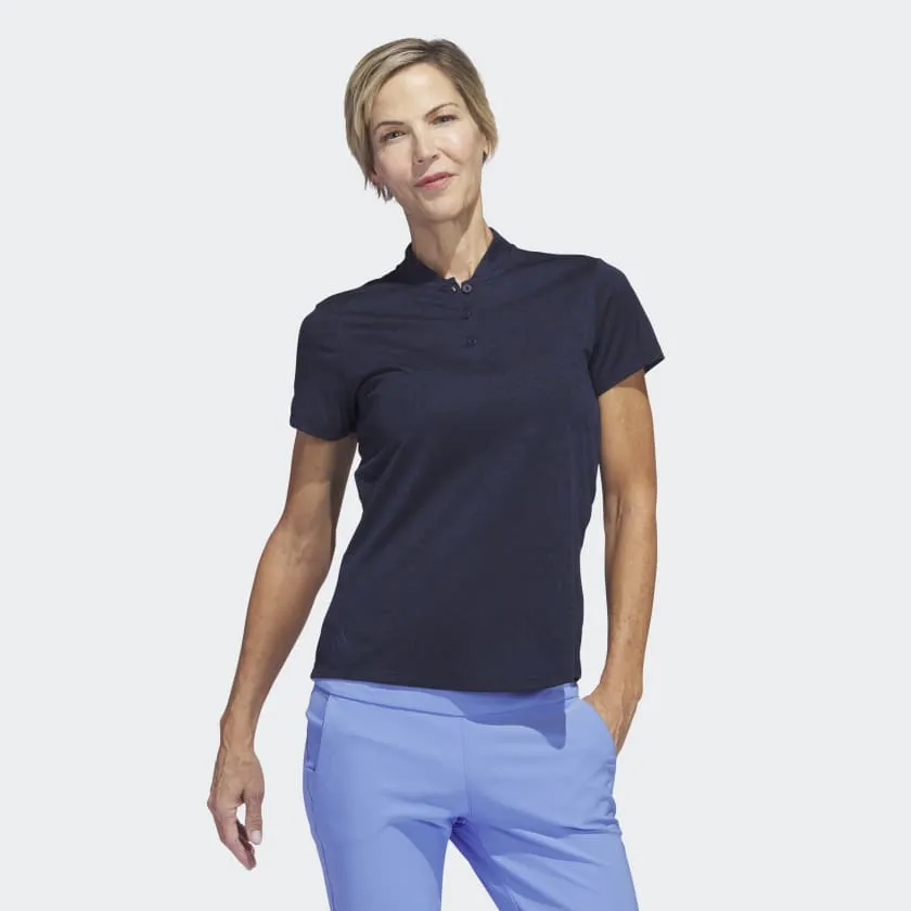 Adidas Women's Jacquard Golf Polo - Women's Golf Polo by Adidas in Jacquard Fabric