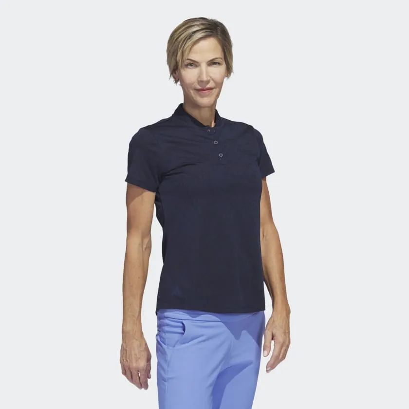 Adidas Women's Jacquard Golf Polo - Women's Golf Polo by Adidas in Jacquard Fabric