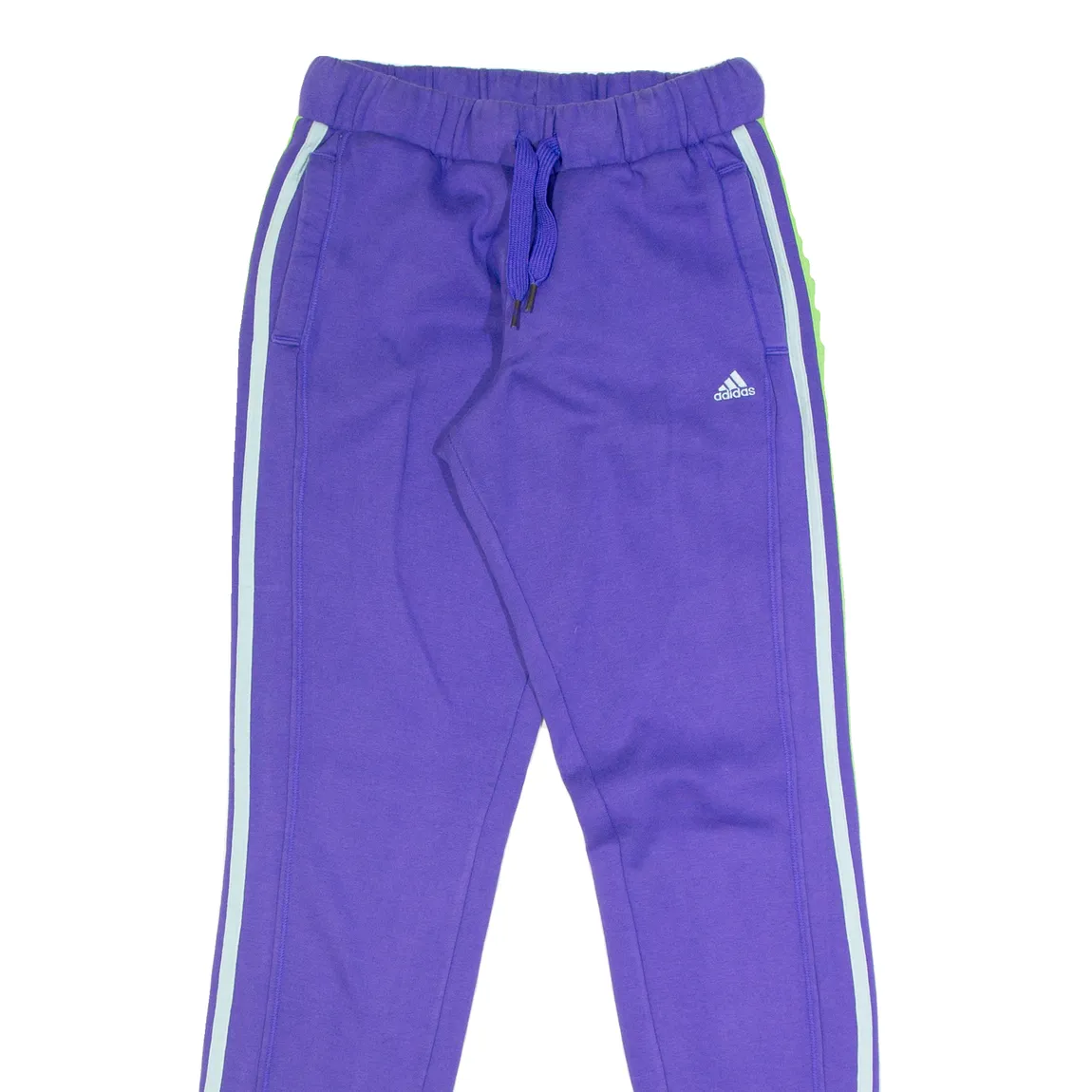 ADIDAS Womens Joggers Purple Tapered XXS W22 L30