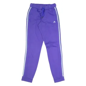 ADIDAS Womens Joggers Purple Tapered XXS W22 L30