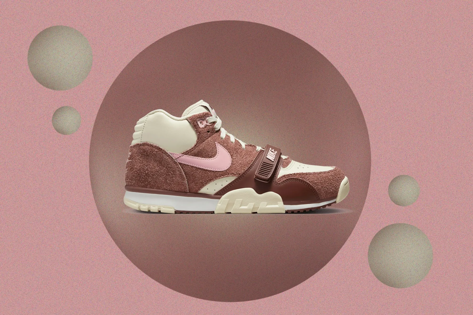 Romantic Dark Pony/Soft Pink/Coconut Milk Air Trainer 1 Valentine's Day