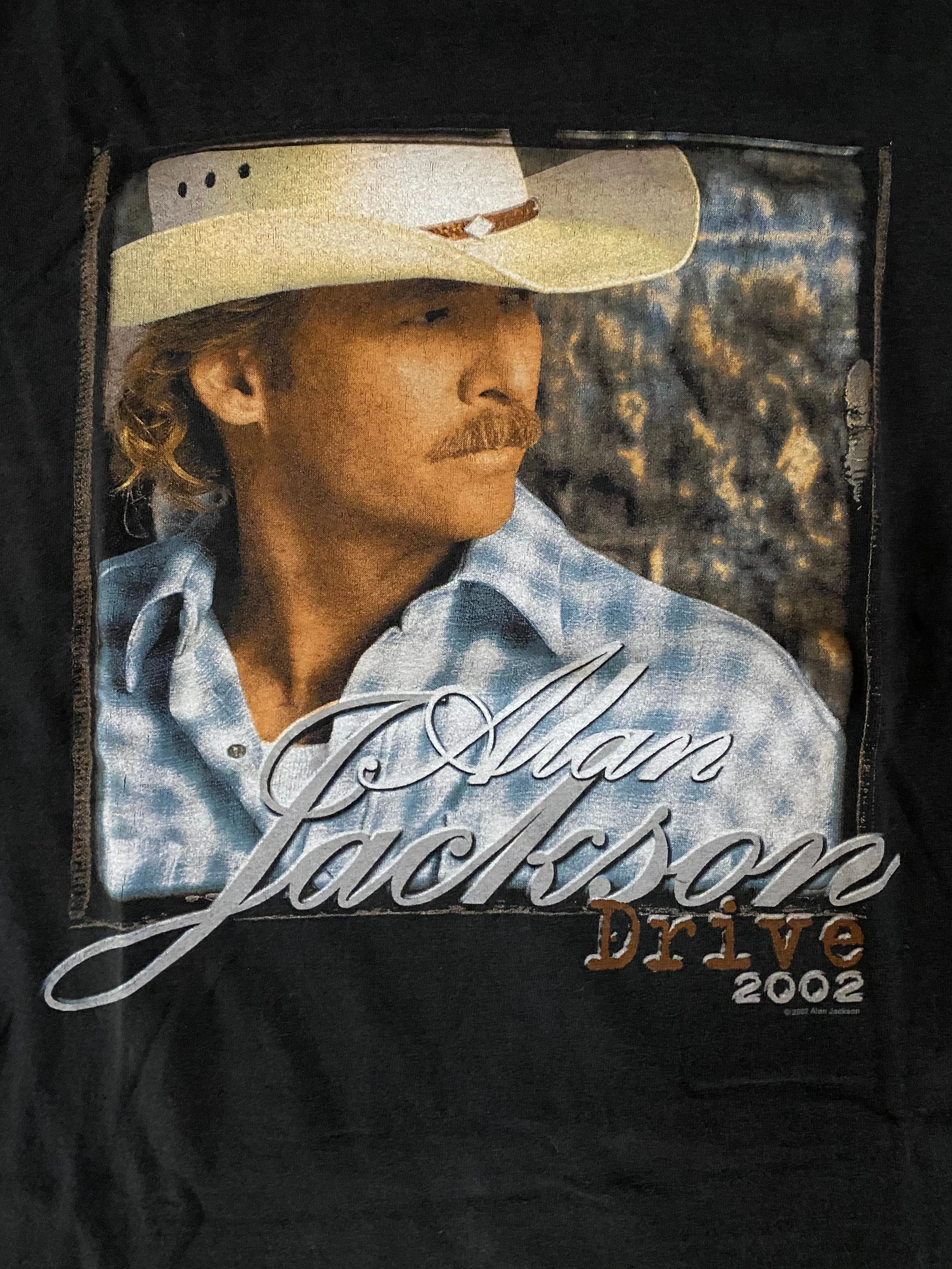 Alan Jackson 2002 “Drive Tour” Vintage Distressed T-shirt