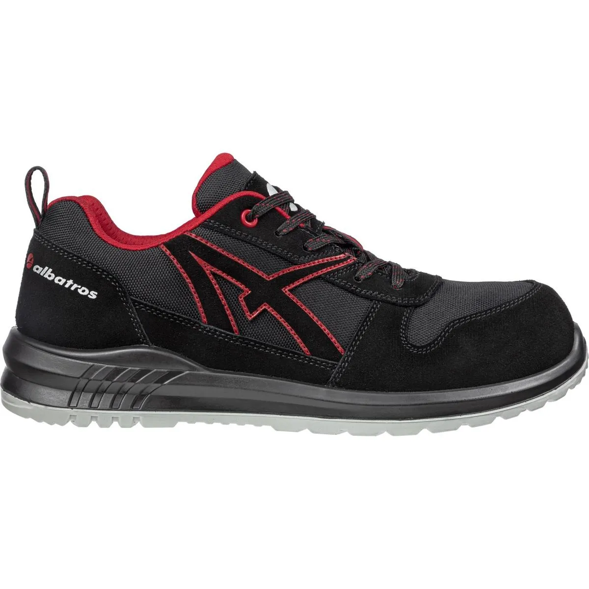 Albatros Clifton Low Safety Trainer Black/Red