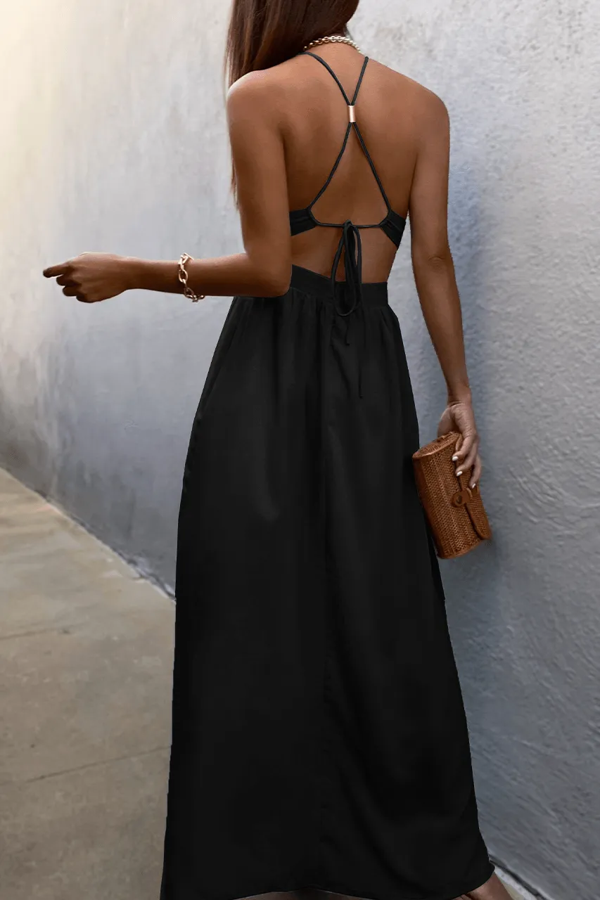 Black Amal Maxi Dress