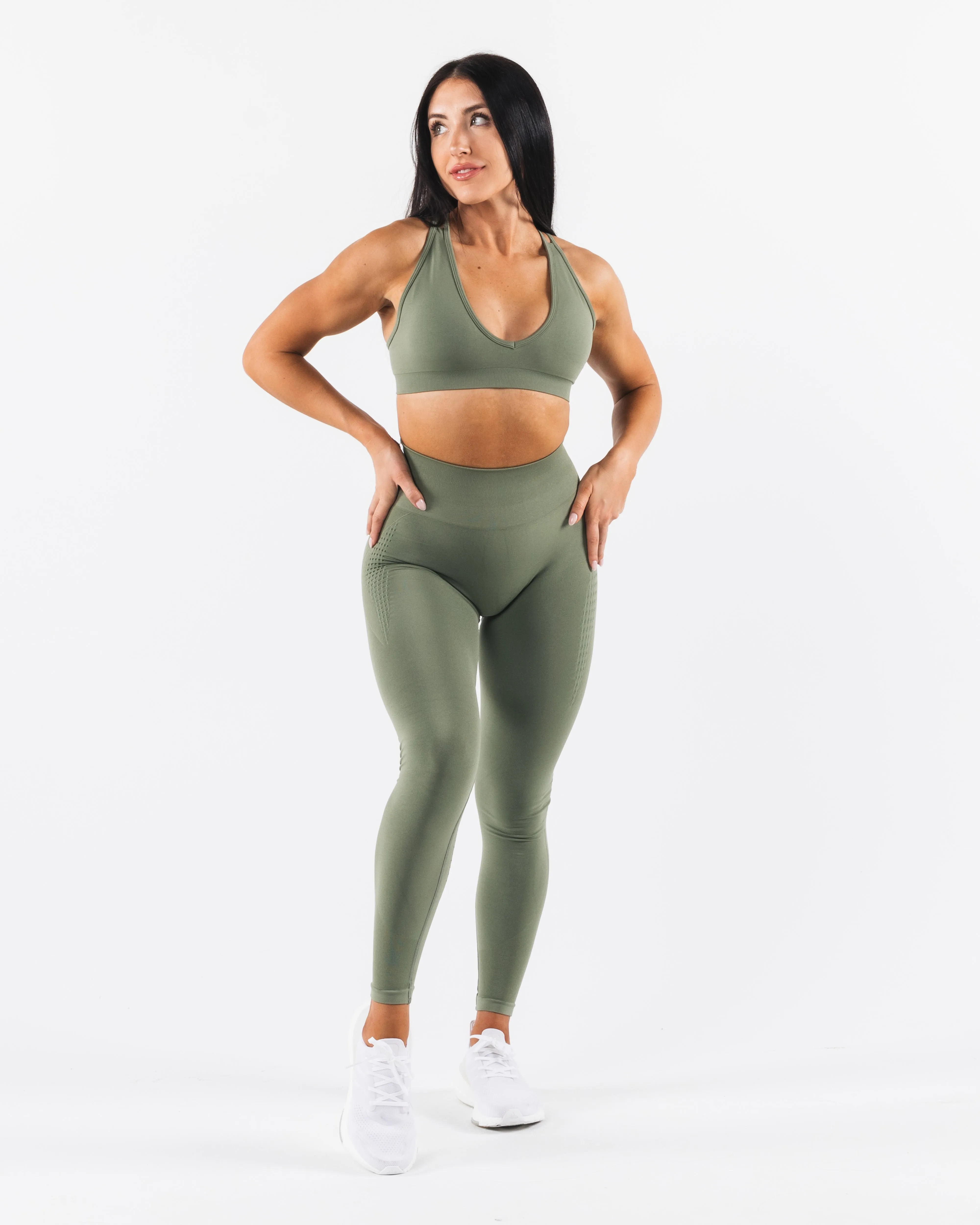 Deep V Bra Noble Green