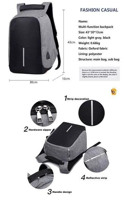 Anti-Theft Travel Backpacks