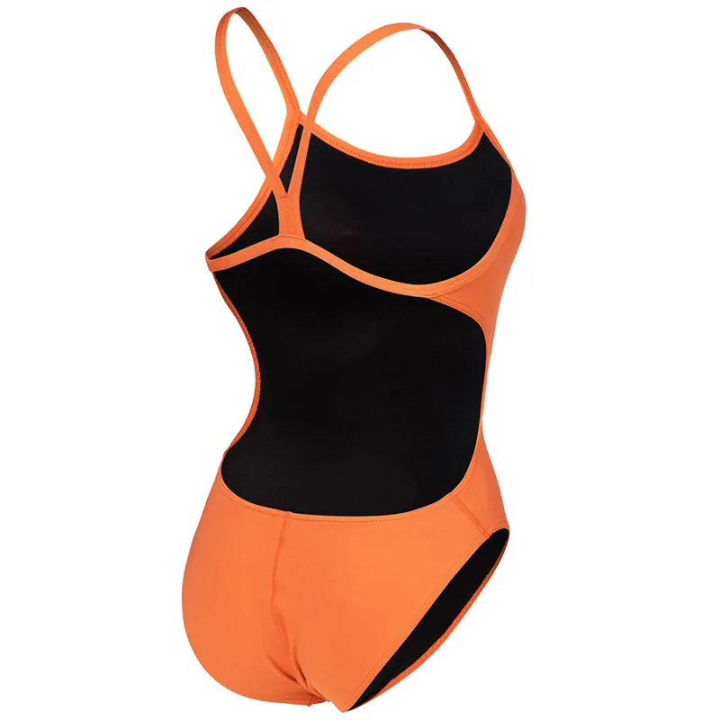 Arena - Team Challenge Back Ladies Swimsuit - Nespola-Asphalt