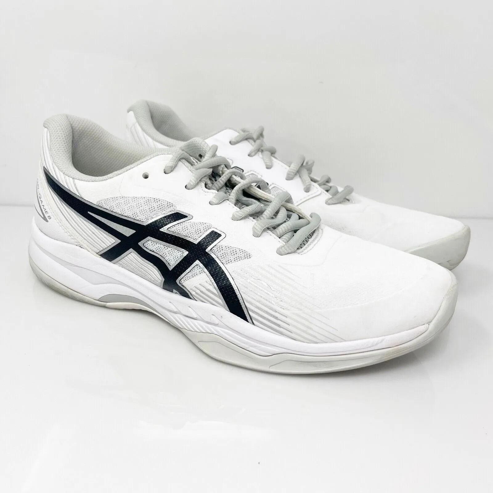 Asics Womens Gel Game 8 1042A152 White Running Shoes Sneakers Size 8.5