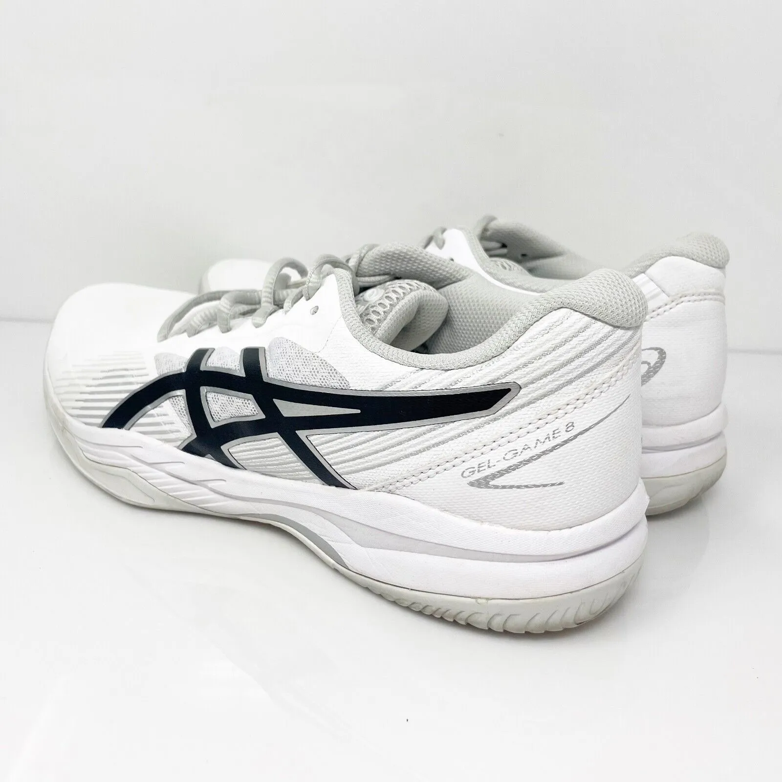 Asics Womens Gel Game 8 1042A152 White Running Shoes Sneakers Size 8.5