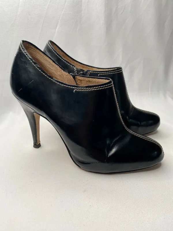 Autograph black leather stiletto boots - Size 5