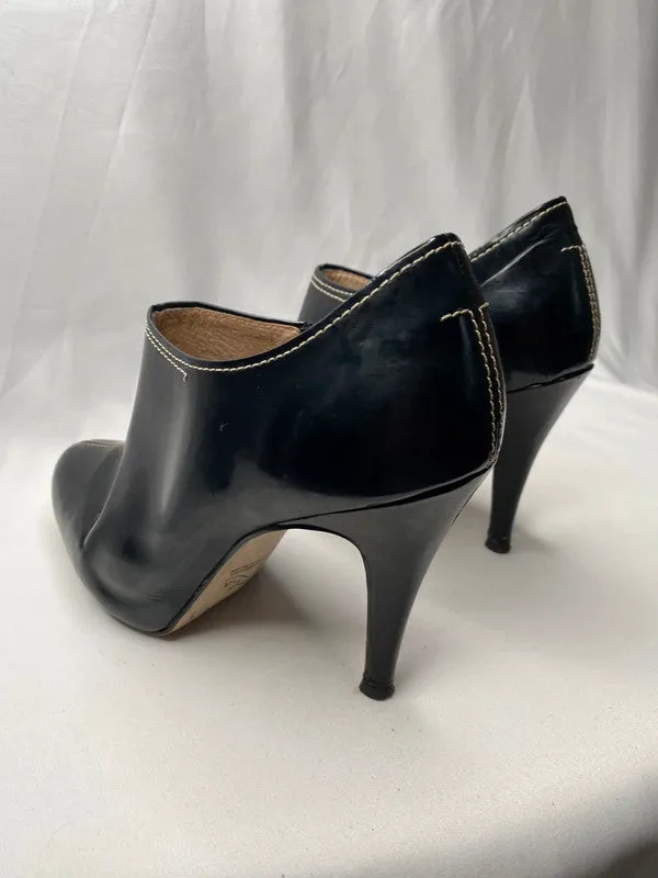 Autograph black leather stiletto boots - Size 5