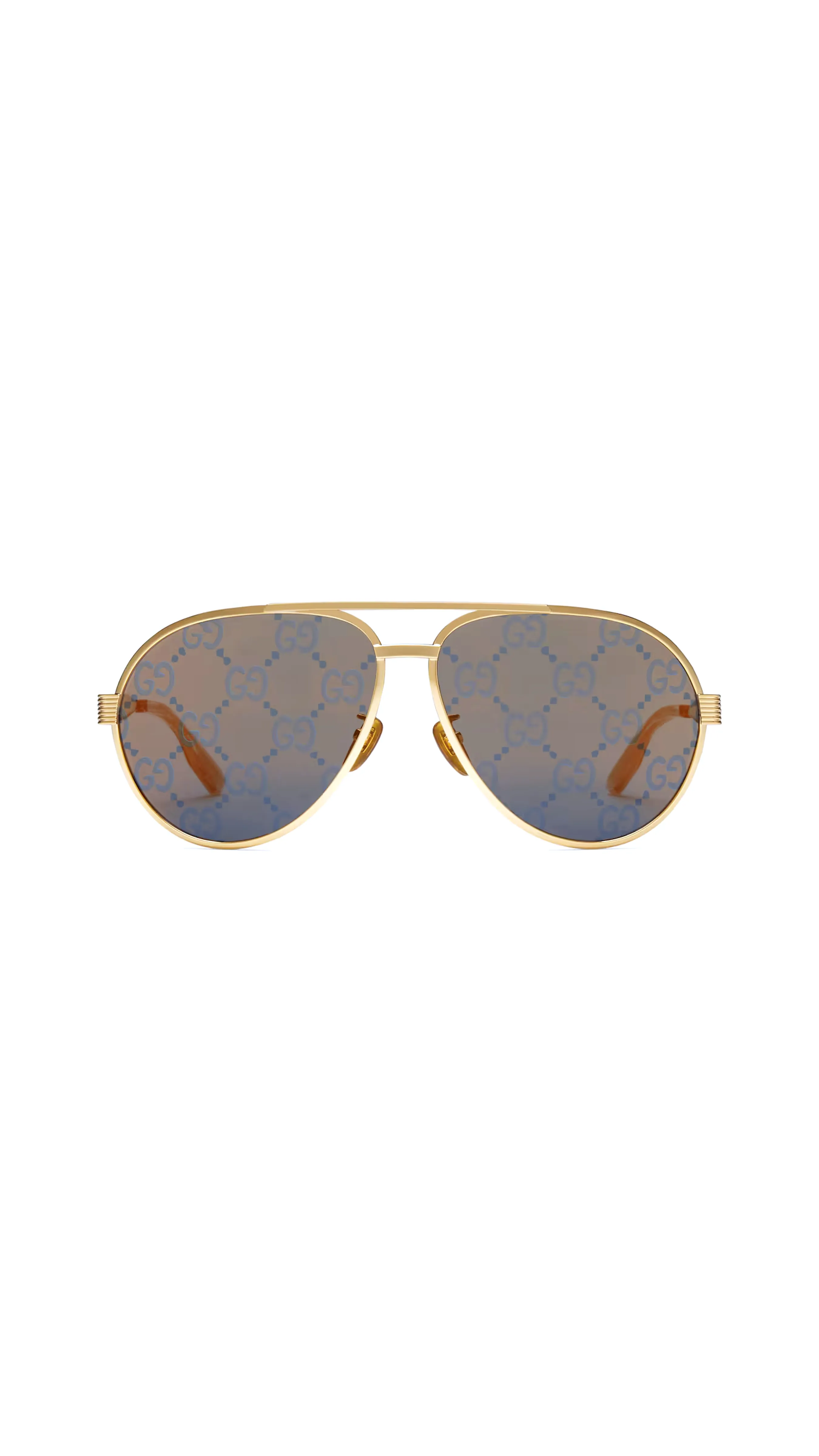 Gold Aviator Sunglasses