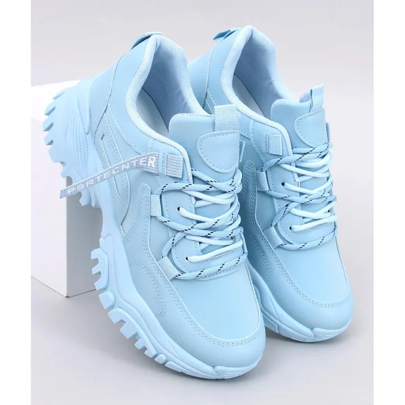 Bains Blue wedge sneakers