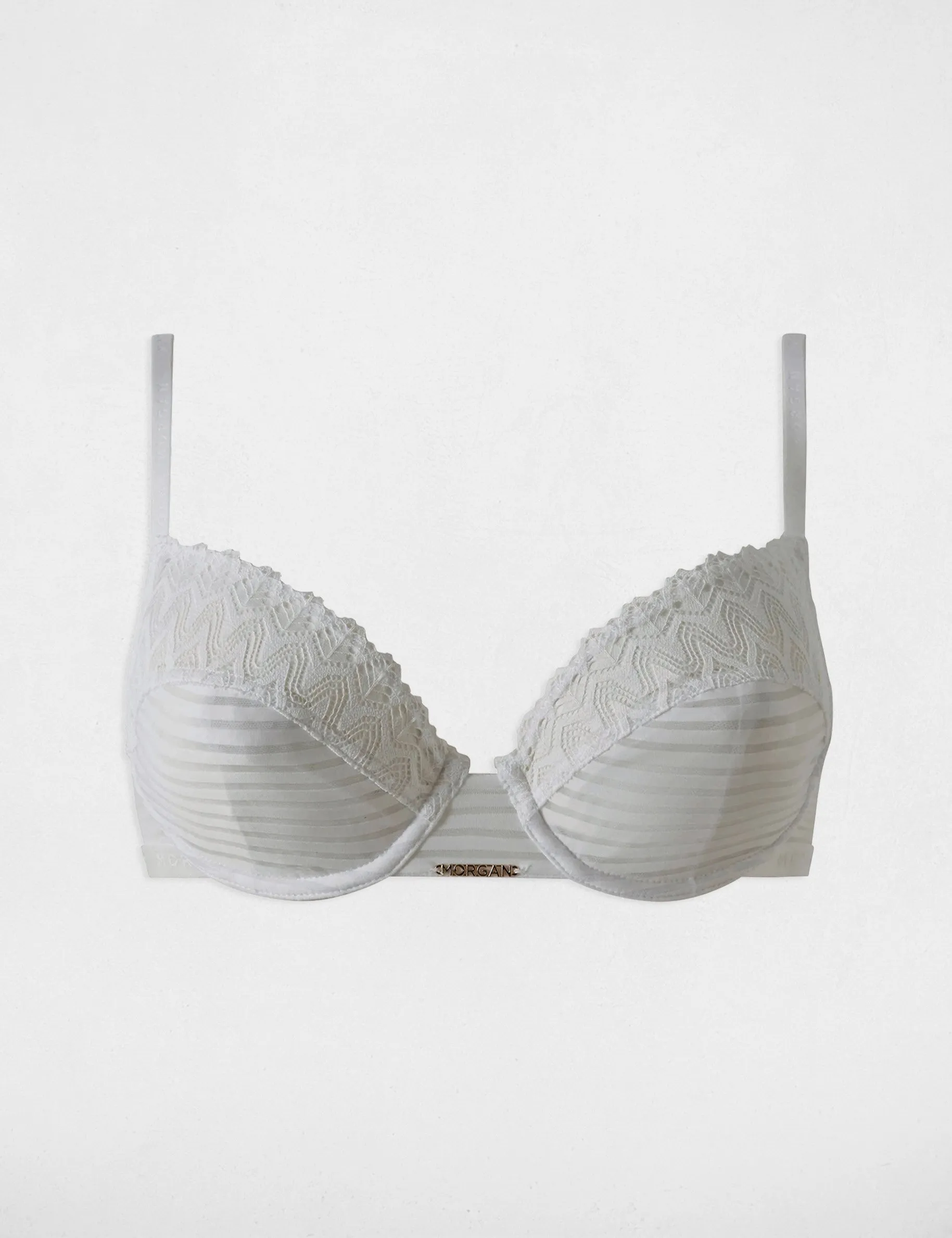 Balconette bra white ladies'