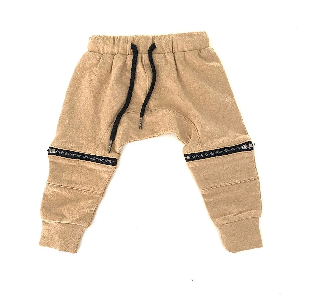 Ballerinas and Boys - Caramel Zip Joggers