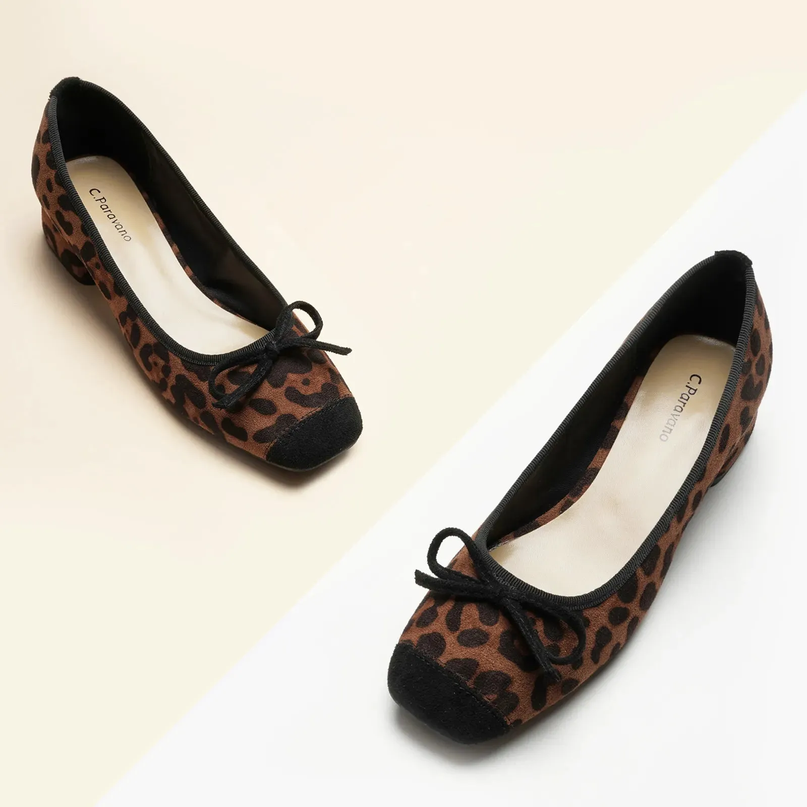 Ballet Block Heel (Nina) Leopard