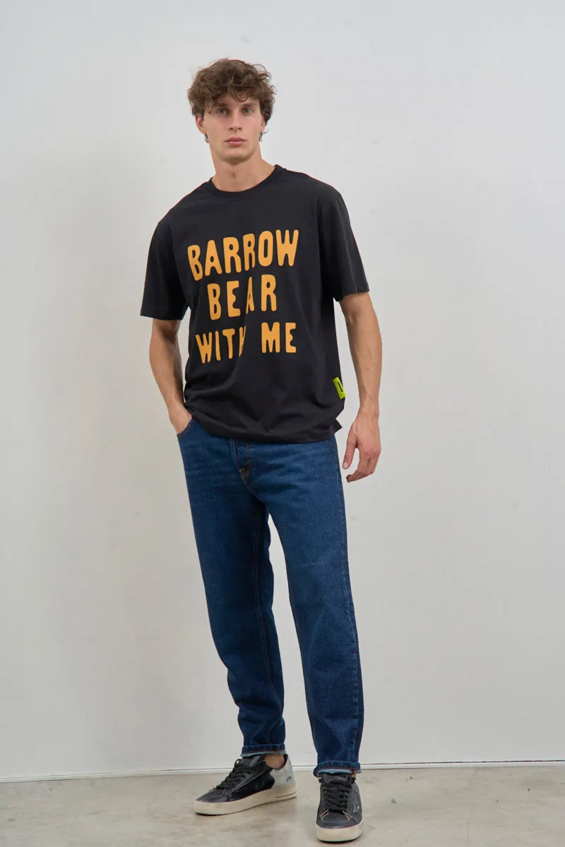 BARROW T-shirt uomo con stampa fronte/retro