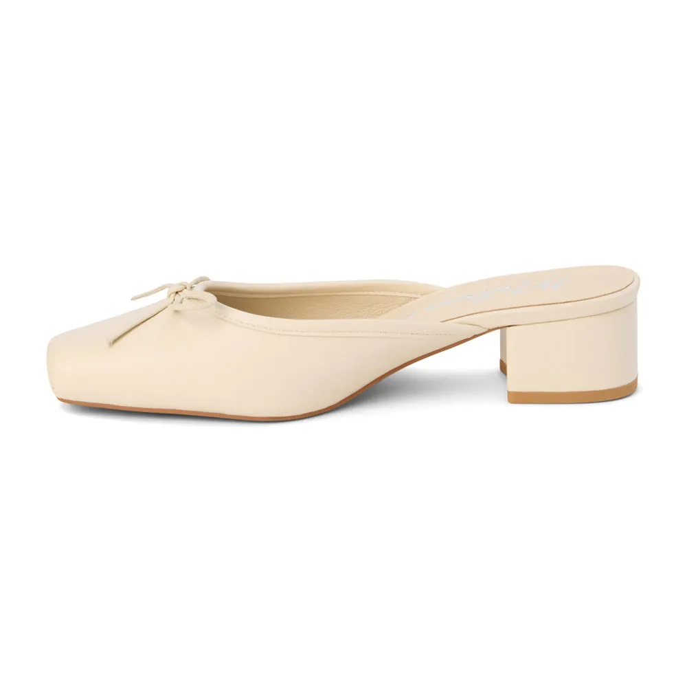 Basilio Square Toe Block Heel Mules