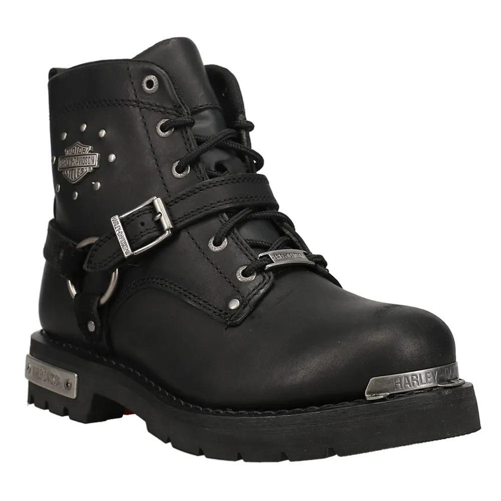 Becky Studded Round Toe Motorcycle Boots