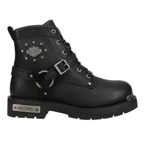 Becky Studded Round Toe Motorcycle Boots