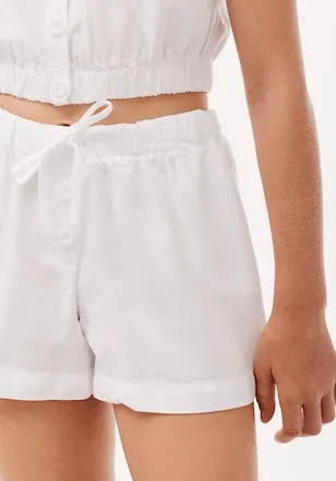 Bella Dahl Peach Clouds Girl Button Front Shorts in Stock