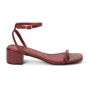 Belle Block Heel Ankle Strap Sandals