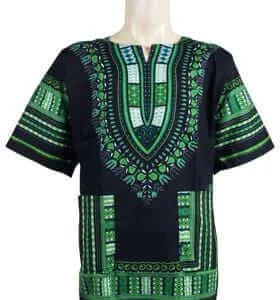 Black African Dashiki Shirt / Festival Shirt