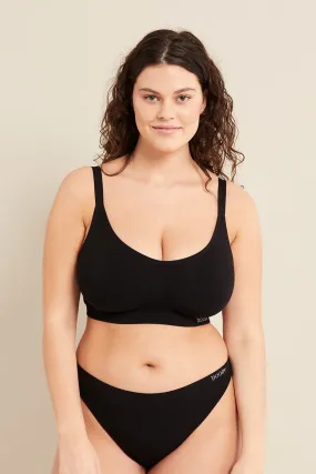 Black Bamboo Full Bust Bra