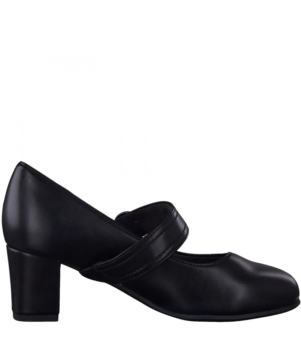 Black barette heel by JANA Softline 24467