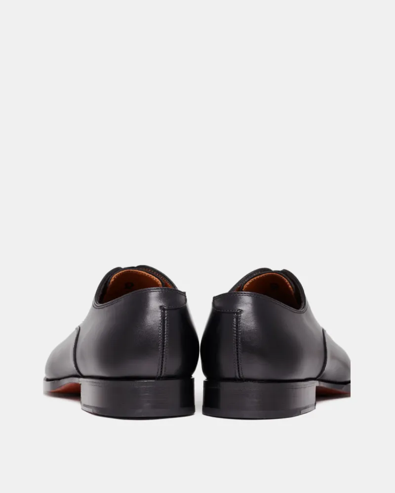 Black Cap Toe Oxford Dress Shoe