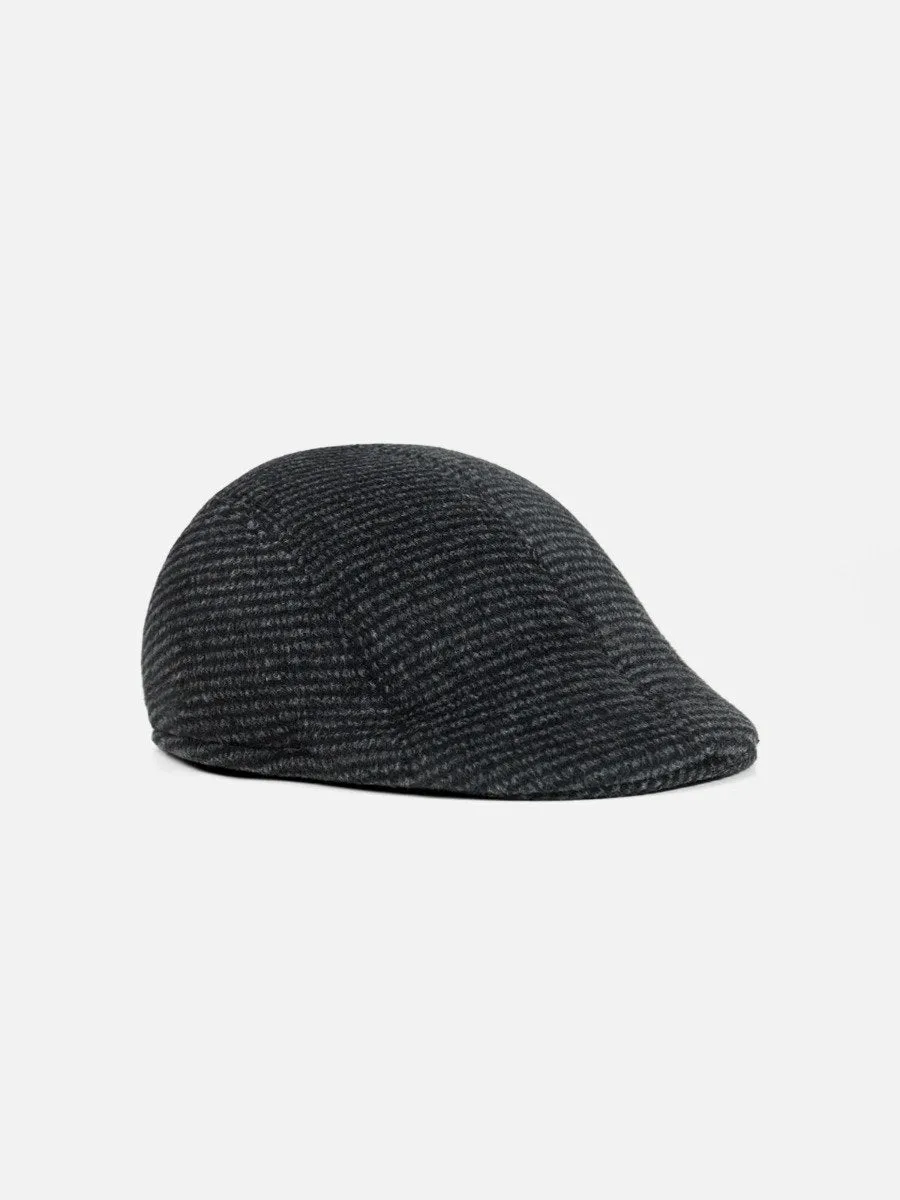 Black Flat Cap - FAC22-050