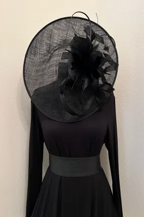 Black Hat with Feathers for Women