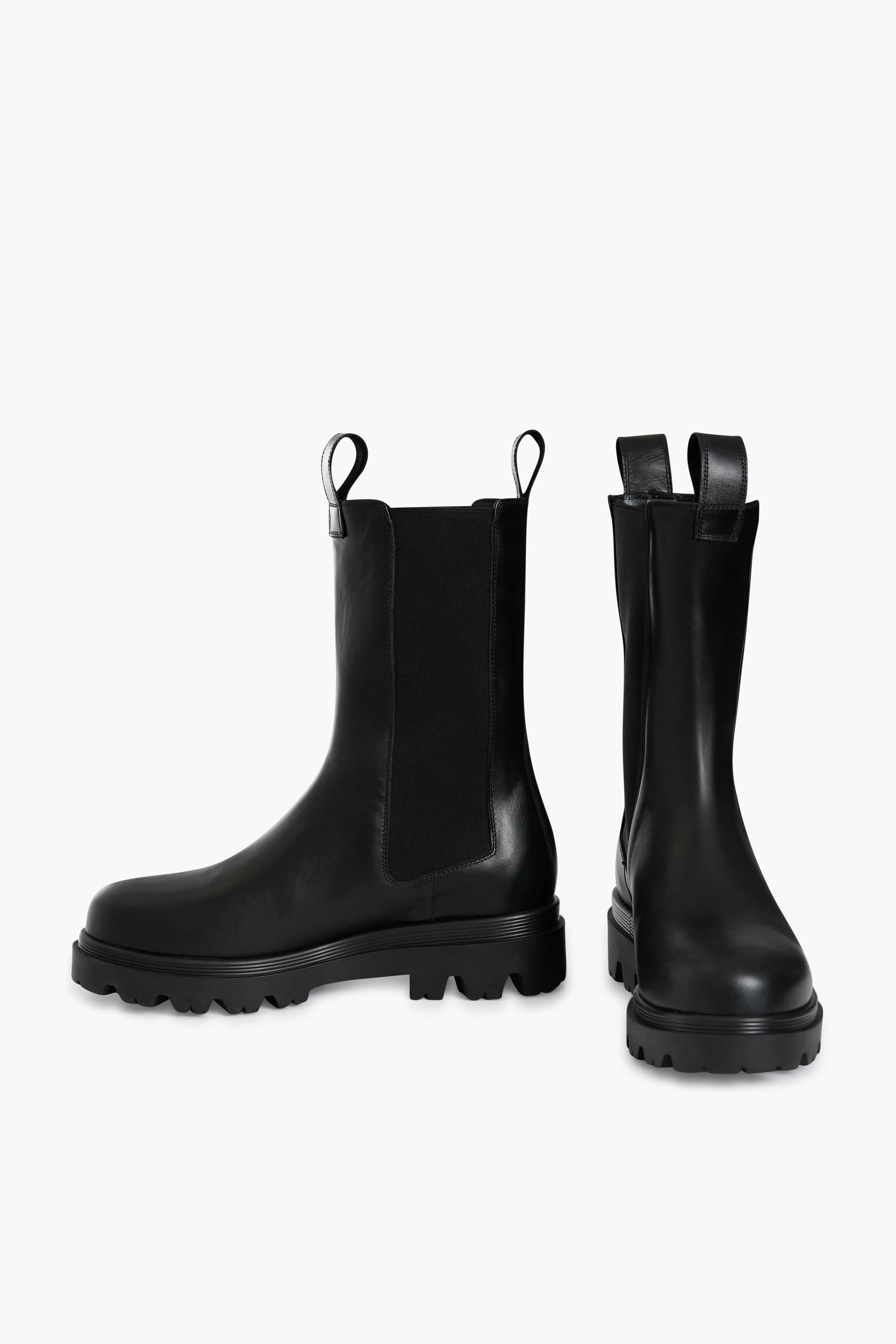 Black Leather Lia Boots