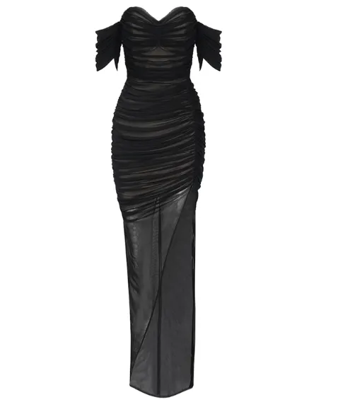 Black maxi dress by Mayer