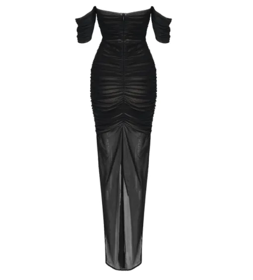 Black maxi dress by Mayer