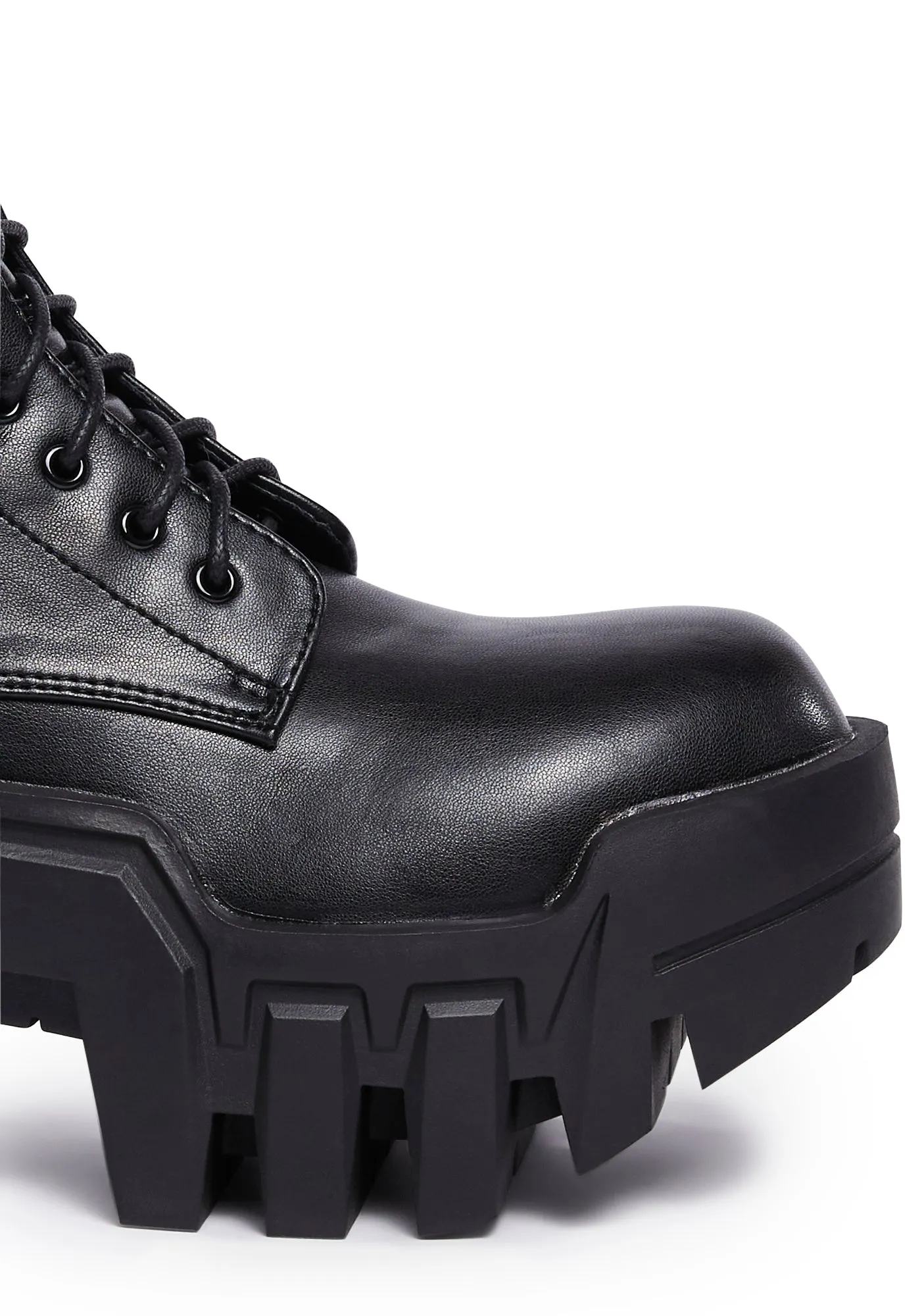 Black Platform Boots - Olympia