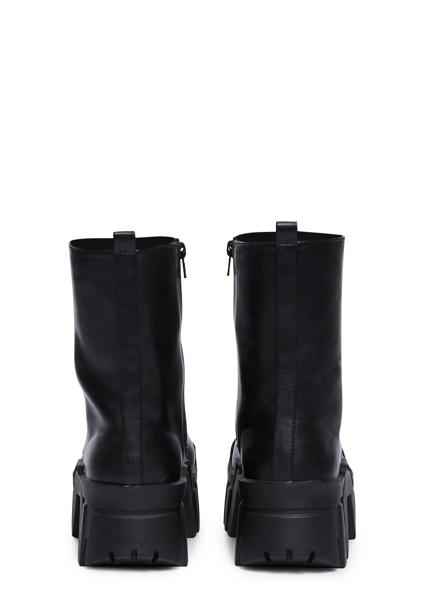 Black Platform Boots - Olympia