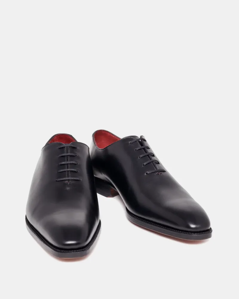 Black Wholecut Oxford Dress Shoe