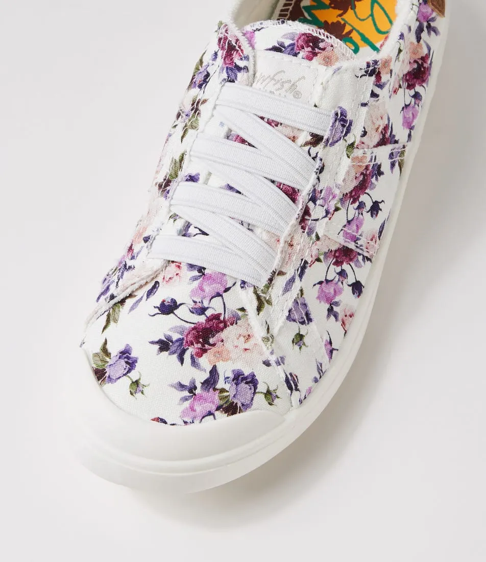 BLOWFISH Vex White Boho Canvas Sneakers