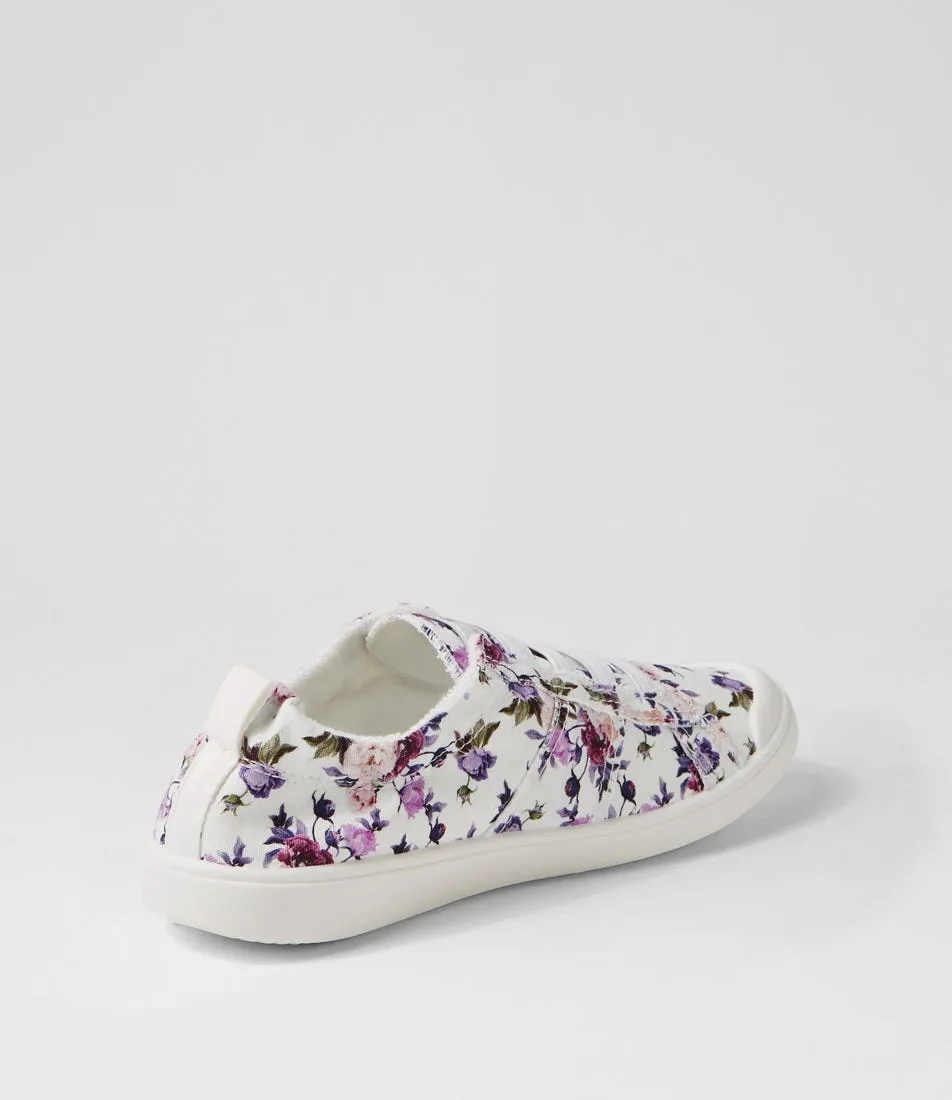 BLOWFISH Vex White Boho Canvas Sneakers